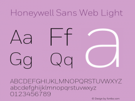 Honeywell Sans Web