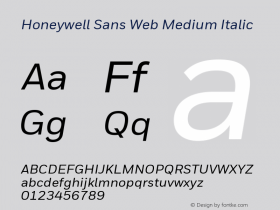 Honeywell Sans Web