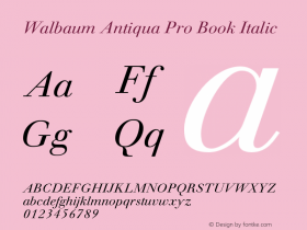 Walbaum Antiqua Pro