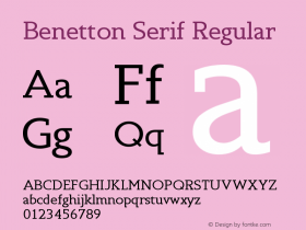 Benetton Serif