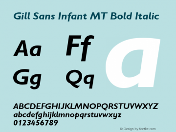 Gill Sans Infant MT