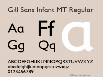 Gill Sans Infant MT