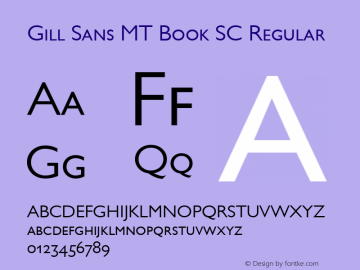 Gill Sans MT Book SC