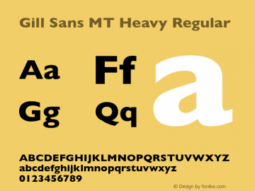 Gill Sans MT Heavy