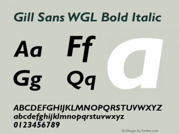 Gill Sans WGL