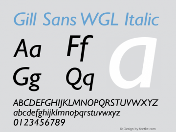 Gill Sans WGL