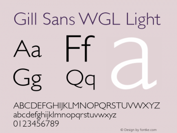 Gill Sans WGL