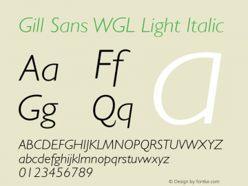 Gill Sans WGL