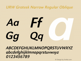 URW Grotesk Narrow