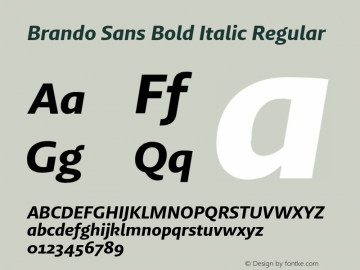 Brando Sans Bold Italic