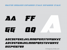 Master Breaker Expanded Italic
