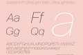 Suisse Int'l UltraLight Italic
