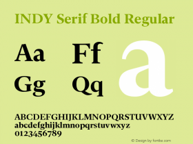 INDY Serif Bold