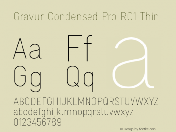 Gravur Condensed Pro RC1