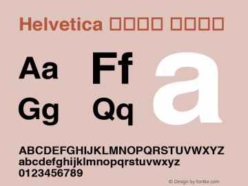 Helvetica ボールド