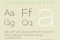 Lota Grotesque Alt 3