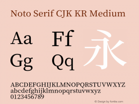 Noto Serif CJK KR