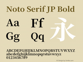 Noto Serif JP