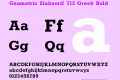 Geometric Slabserif 712 Greek