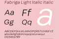 Fabriga Light Italic