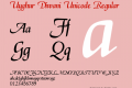 Uyghur Diwani Unicode