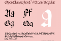 OpenClassicFont74 ttcon