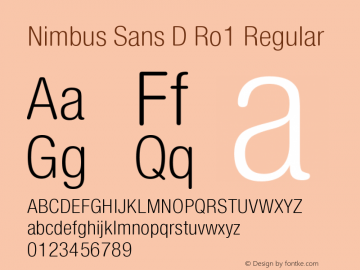 Nimbus Sans D Ro1