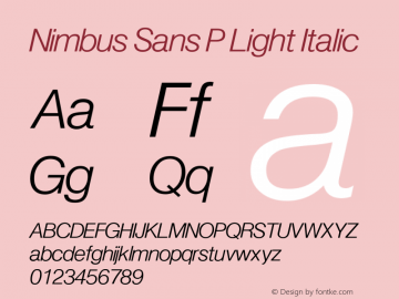 Nimbus Sans P Light