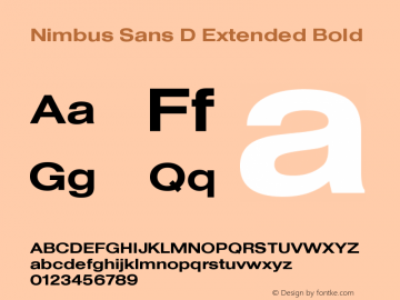 Nimbus Sans D Extended