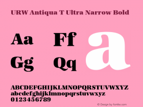 URW Antiqua T Ultra Narrow