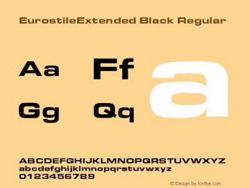 EurostileExtended Black