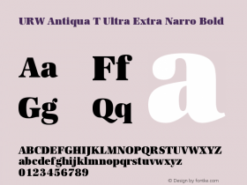 URW Antiqua T Ultra Extra Narro