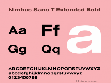 Nimbus Sans T Extended