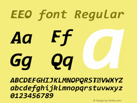 EEO font