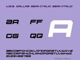 U.S.S. Dallas Semi-Italic