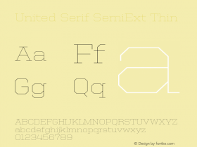 United Serif SemiExt