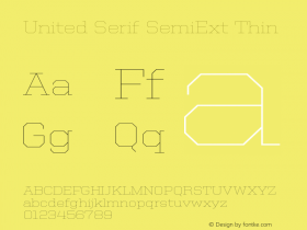 United Serif SemiExt