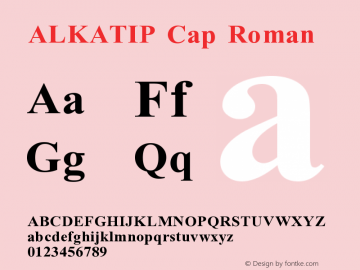 ALKATIP Cap Roman