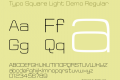 Typo Square Light Demo