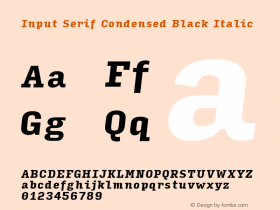 Input Serif Condensed