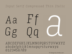 Input Serif Compressed