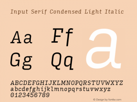 Input Serif Condensed