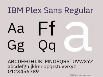 IBM Plex Sans