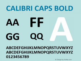 Calibri Caps