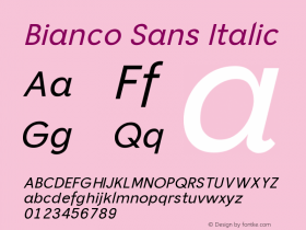 Bianco Sans