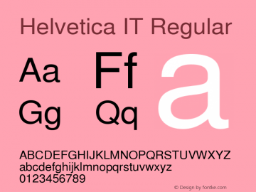 Helvetica IT