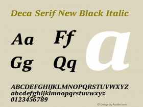 Deca Serif New
