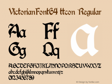 VictorianFont64 ttcon