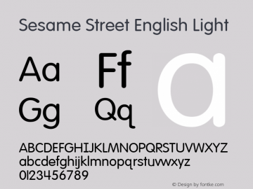 sesame street font