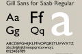 Gill Sans for Saab